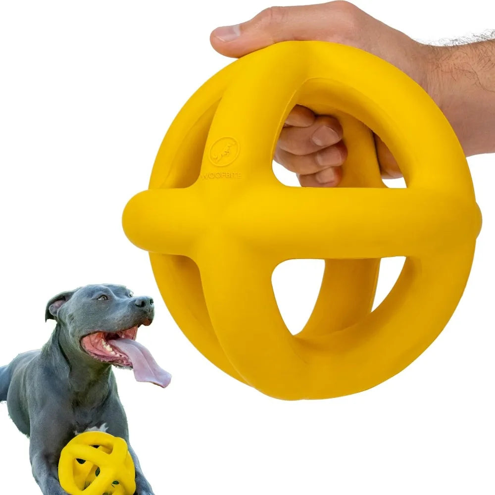 Indestructible Giant XL Dog Ball - Lifetime Replacement - Durable Toy for Aggressive Chewers - Safe, Non-Toxic Natural Rubber -