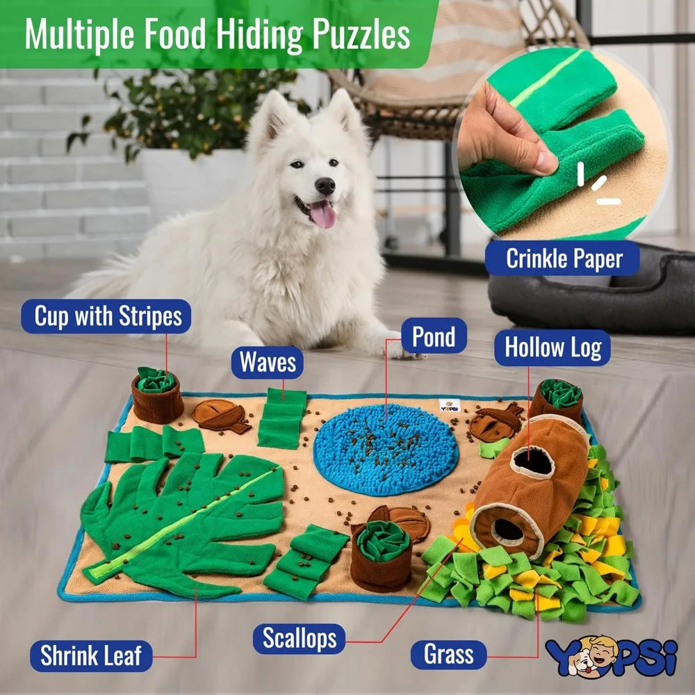 Snuffle Mat for Dogs Large Breed 39.4''x23.6''- Interactive Dog Toys for Boredom - Sniff mat - Mental Stimulation - Enrichment T