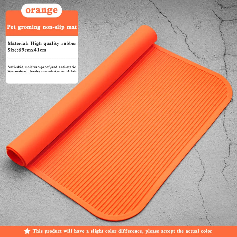 Non-Slip Rubber for pet Grooming and Bathing Mat - Durable Training Table for Dogs & Cats, Anti slip pad for beauty table