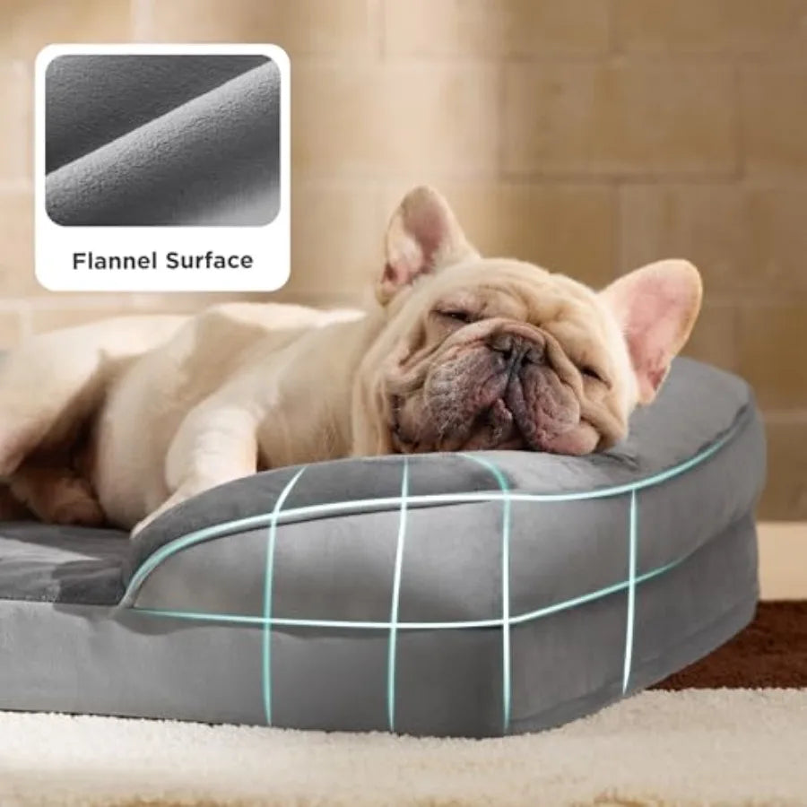 Orthopedic Dog Bed Medium Size Dogs Washable Medium Dog Cat Bed Waterproof Comfort Pet Couch Sofa with Washable Removable Cover