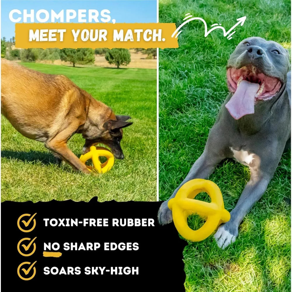 Indestructible Giant XL Dog Ball - Lifetime Replacement - Durable Toy for Aggressive Chewers - Safe, Non-Toxic Natural Rubber -