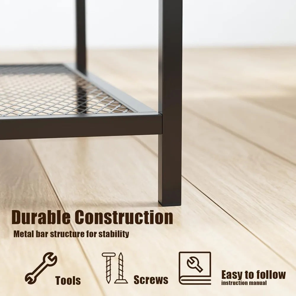 Pet Bunk Bed with Stairs and Storage, Dogs/Cats Window Perch, Bedside Lounge Elevated Dog Bed Multi-Level Platform with Foam