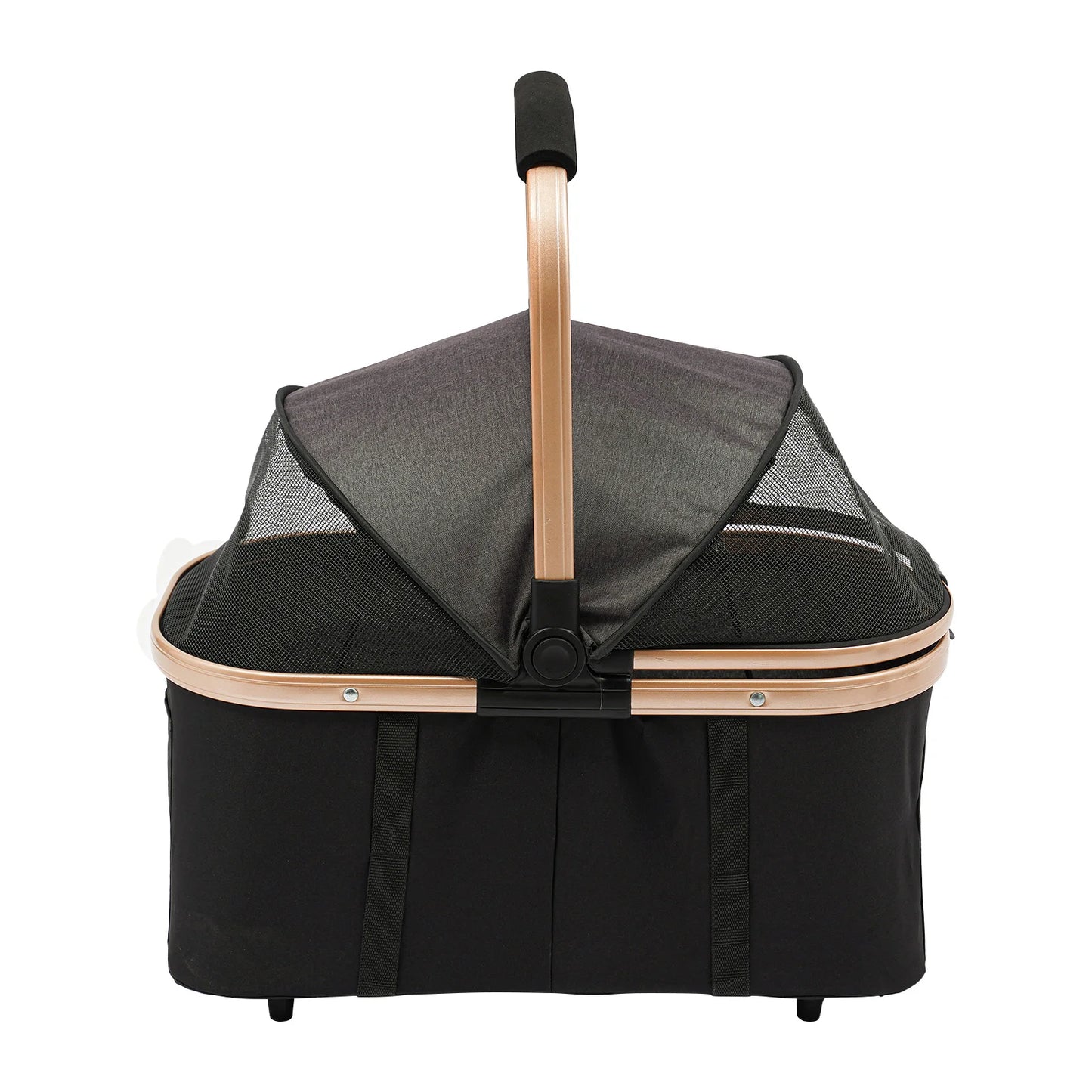 2-Tier Dog & Cat Stroller, Detachable Pet Stroller, Foldable Pet Stroller with Wheels, for Small & Medium Dogs Cats, (Black)