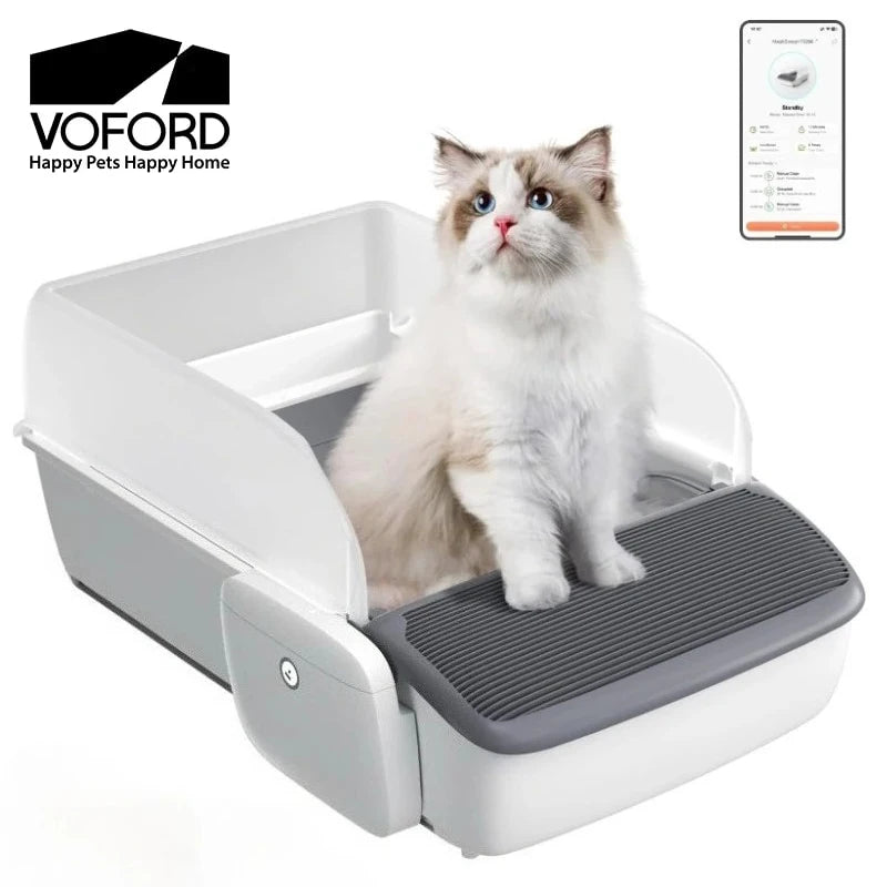 Automatic Self-Cleaning Cat Litter Box Odor-Free Oversized Intelligent Cat Toilet Large Semi-Enclosed Cat Sandbox Pet Supplies