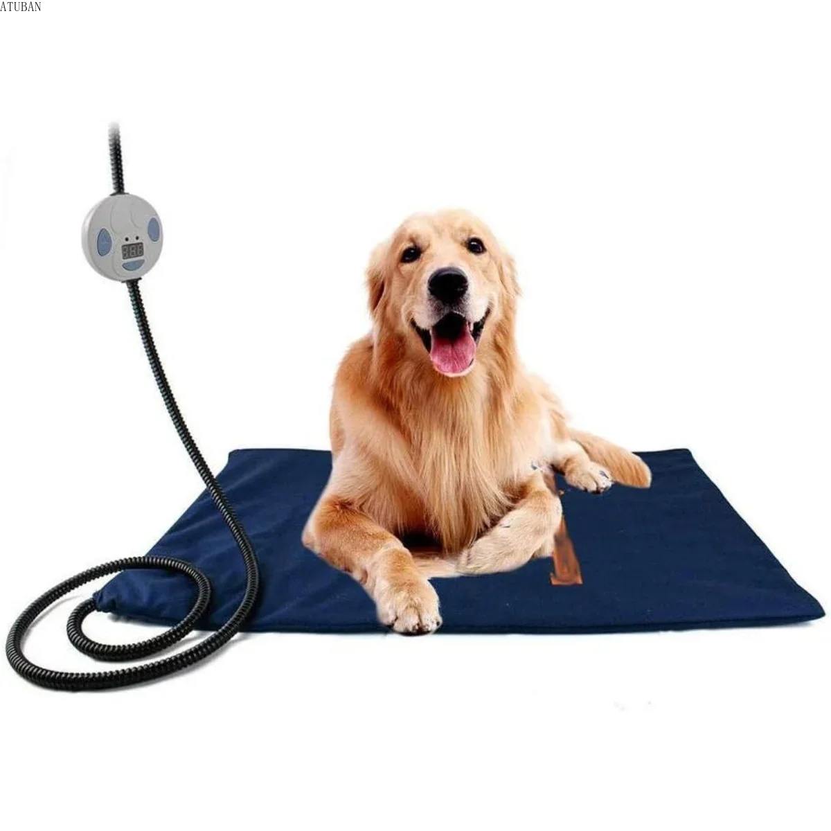 Indoor Pet Heating Pads for Cats and Dogs with Chew-Resistant Cord. Long-Time Working Electric Pet Heated Mat
