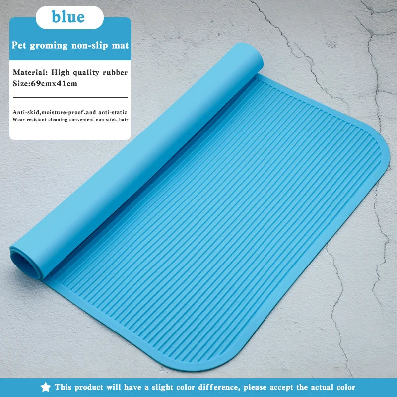 Non-Slip Rubber for pet Grooming and Bathing Mat - Durable Training Table for Dogs & Cats, Anti slip pad for beauty table