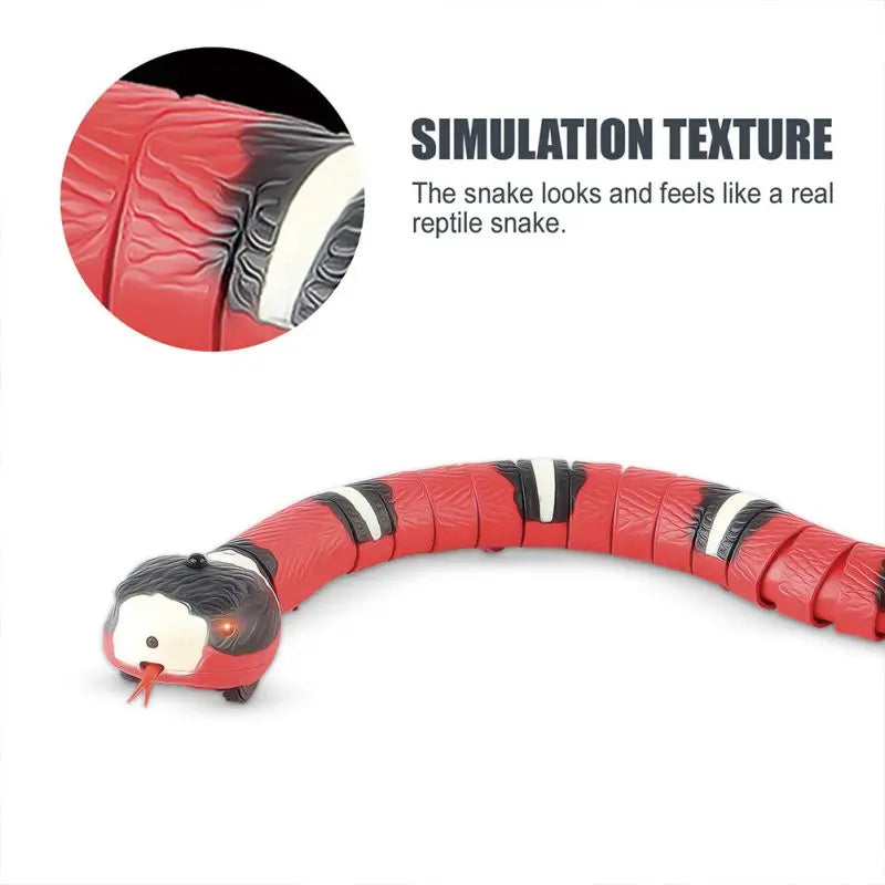 Smart Sensing Snake Interactive Cat Toys Automatic Cats Toys USB Charging Accessories Kitten Toy For Pet Dogs Toy