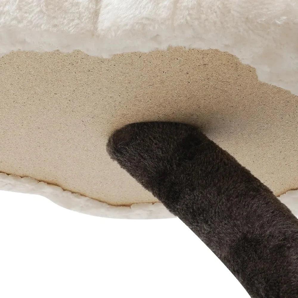 Cat Tree, 63.8inches Tall Cat Tower for Large/Small Cats Climbing, 6-Tier Cat Flower Tree with Resting Platforms & Scratching Po