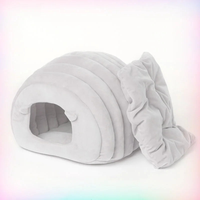 Cat bed mat winter autumn caterpillar cozy sleep house warm Nest safe breathable large space bed warm cat products cushions