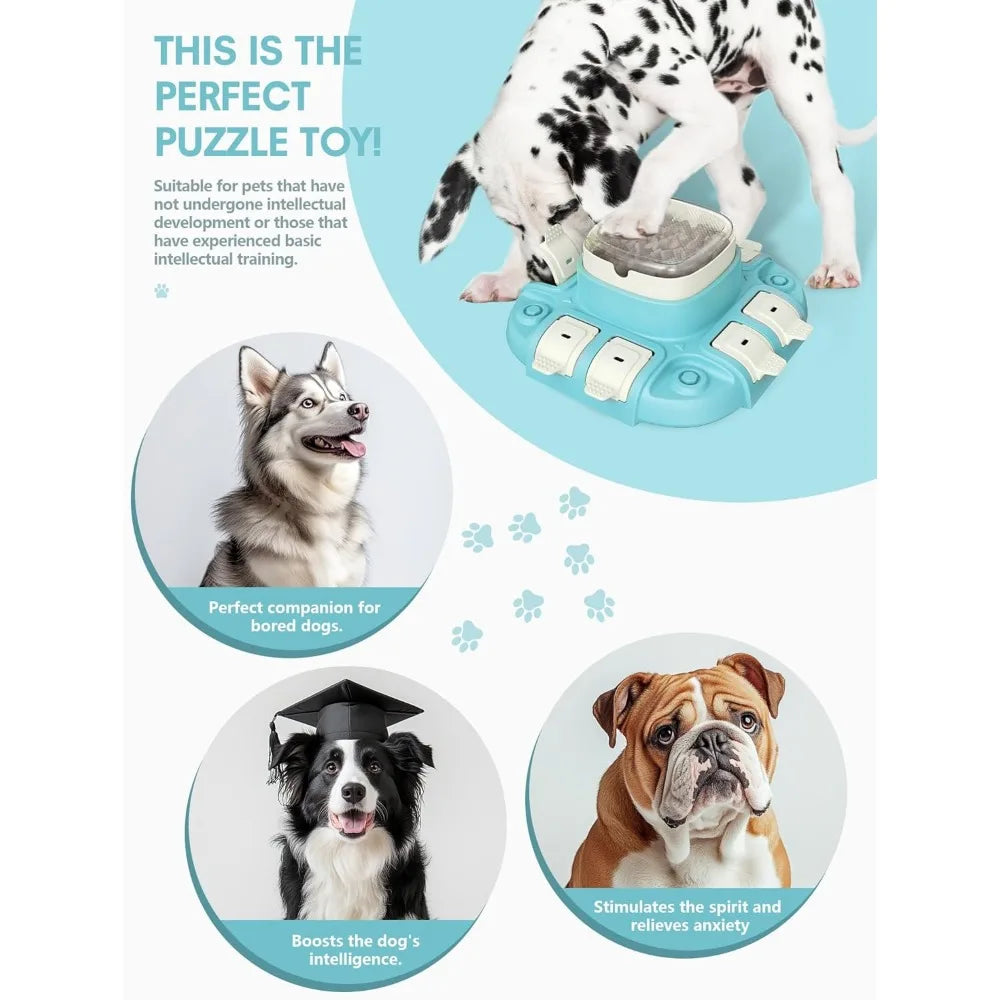 Dog Puzzle Toy - Puzzle Toys for Dogs 2 Levels, Dog Treat Puzzles Toys for IQ Training & Brain Stimulation, Slow Feeder as Gifts