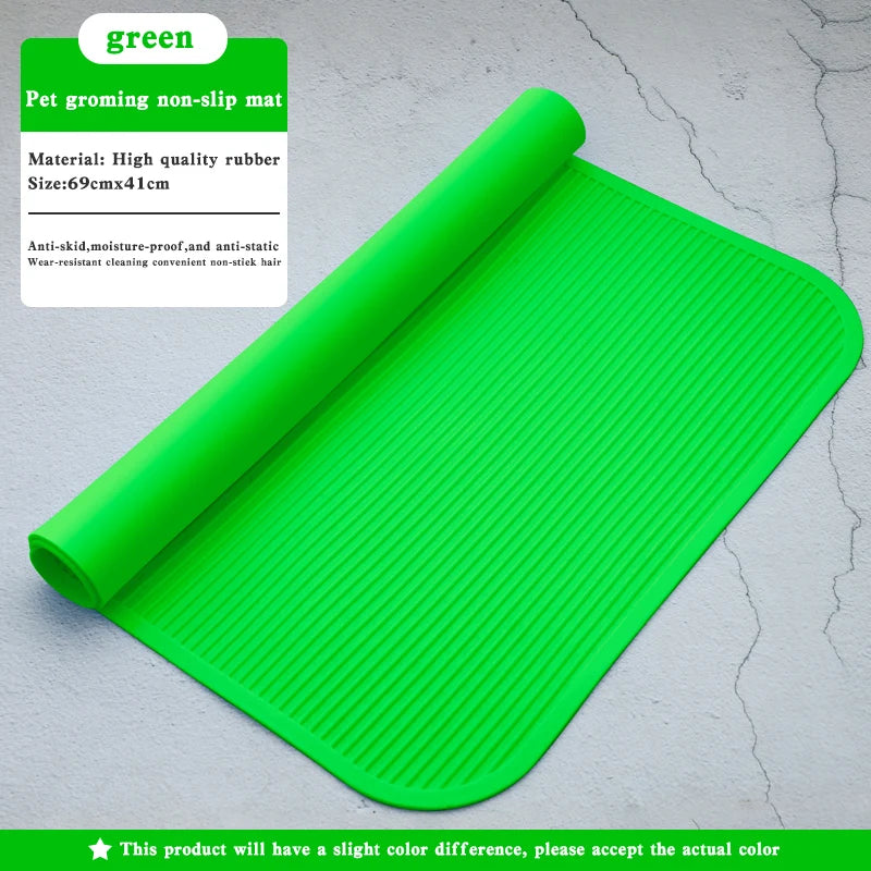 Non-Slip Rubber for pet Grooming and Bathing Mat - Durable Training Table for Dogs & Cats, Anti slip pad for beauty table