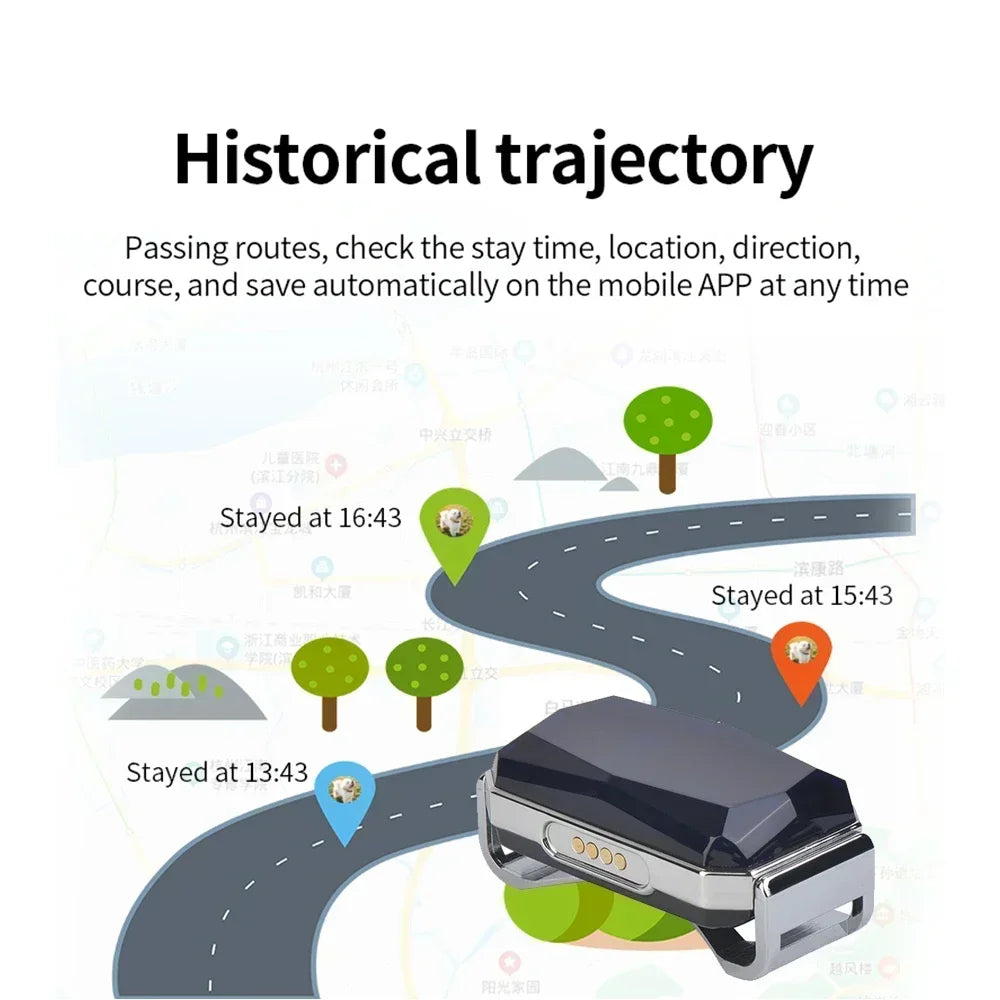 Multifunctional Pet Smart G12 GPS Tracker Mini Anti-Lost Collar Waterproof Locator Tracer Device For Dog Cat Pets Accessories