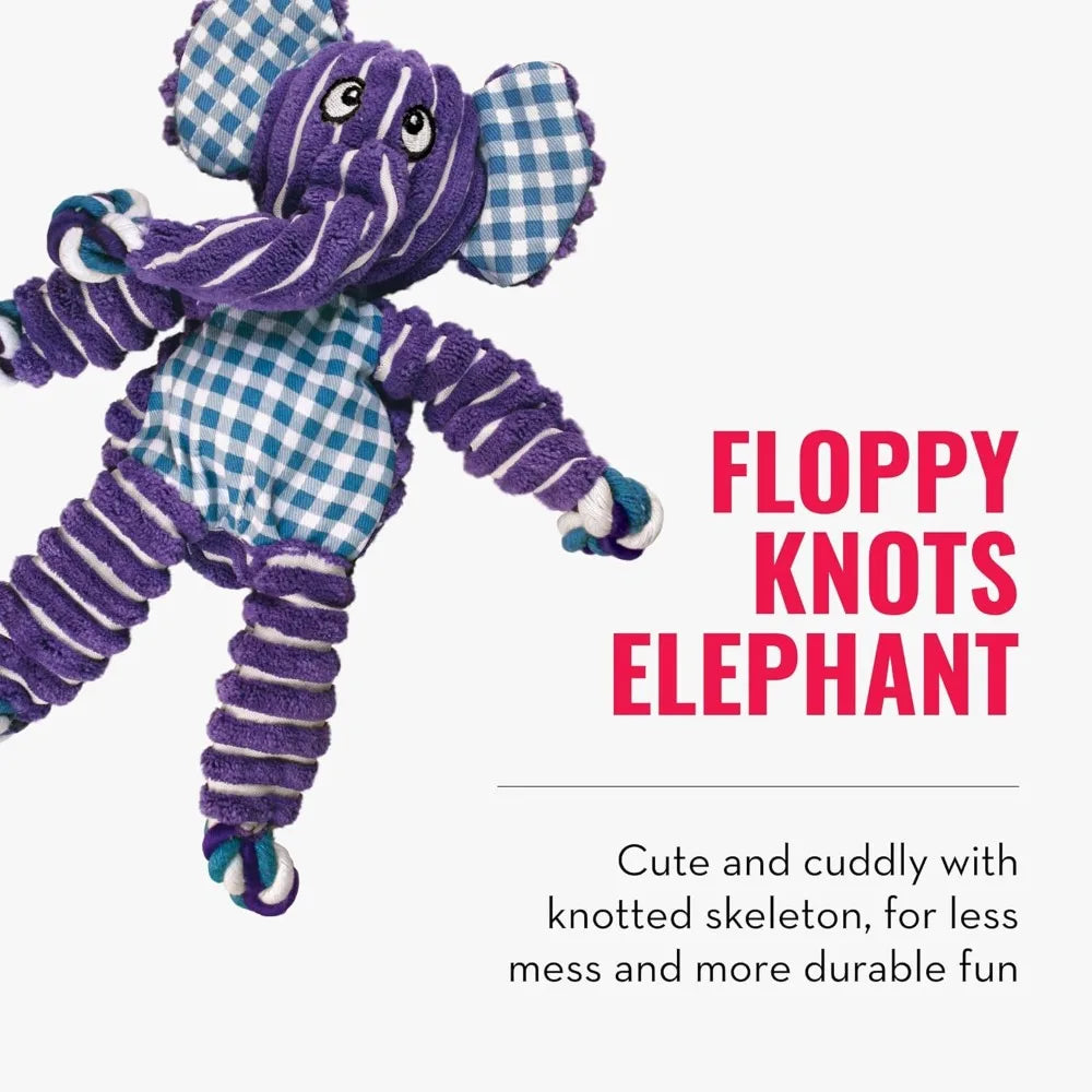 KONG Floppy Knots & Signature Balls (2 Pack) - Knotted Dog Toy Entices Play & Satisfies Instincts - Dog Supplies with Minimal St