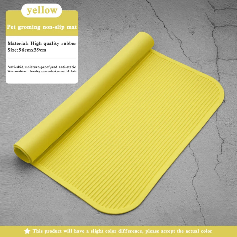 Non-Slip Rubber for pet Grooming and Bathing Mat - Durable Training Table for Dogs & Cats, Anti slip pad for beauty table