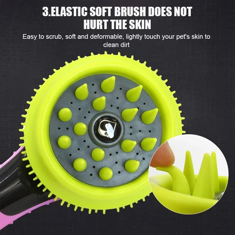 Pet Combing Massage Shower Head Bath Brush Dogs Cats Shower Shower Comb Pet Washing Supply Accessories Sprinkler Animal Dog Wash