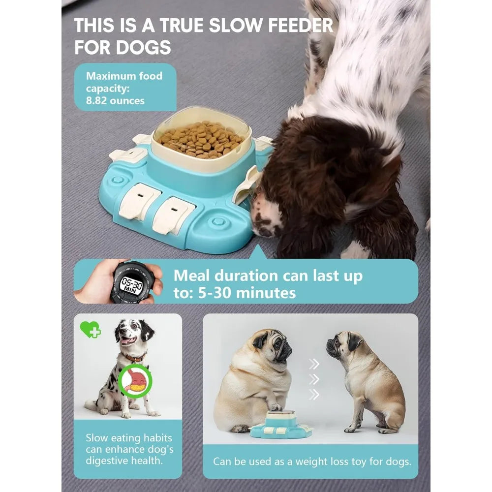 Dog Puzzle Toy - Puzzle Toys for Dogs 2 Levels, Dog Treat Puzzles Toys for IQ Training & Brain Stimulation, Slow Feeder as Gifts