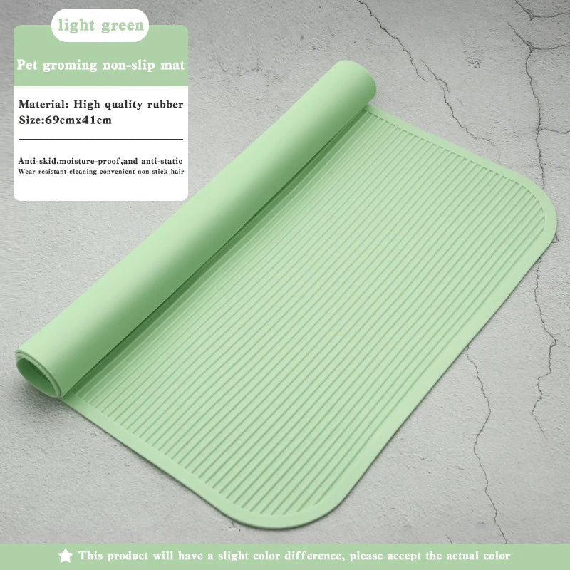 Non-Slip Rubber for pet Grooming and Bathing Mat - Durable Training Table for Dogs & Cats, Anti slip pad for beauty table