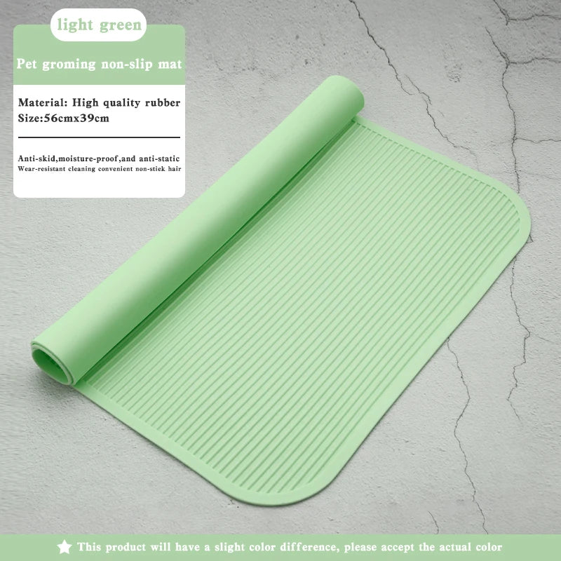 Non-Slip Rubber for pet Grooming and Bathing Mat - Durable Training Table for Dogs & Cats, Anti slip pad for beauty table