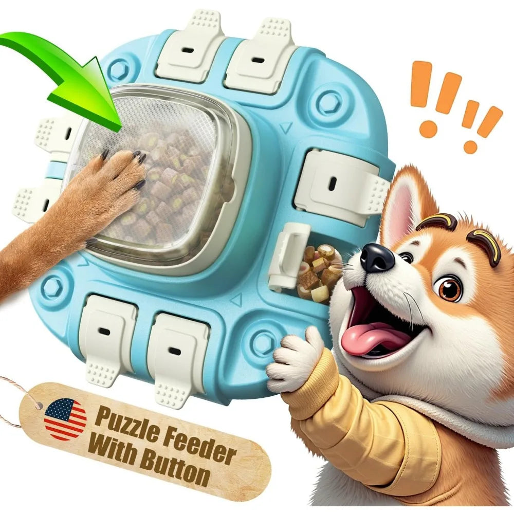 Dog Puzzle Toy - Puzzle Toys for Dogs 2 Levels, Dog Treat Puzzles Toys for IQ Training & Brain Stimulation, Slow Feeder as Gifts
