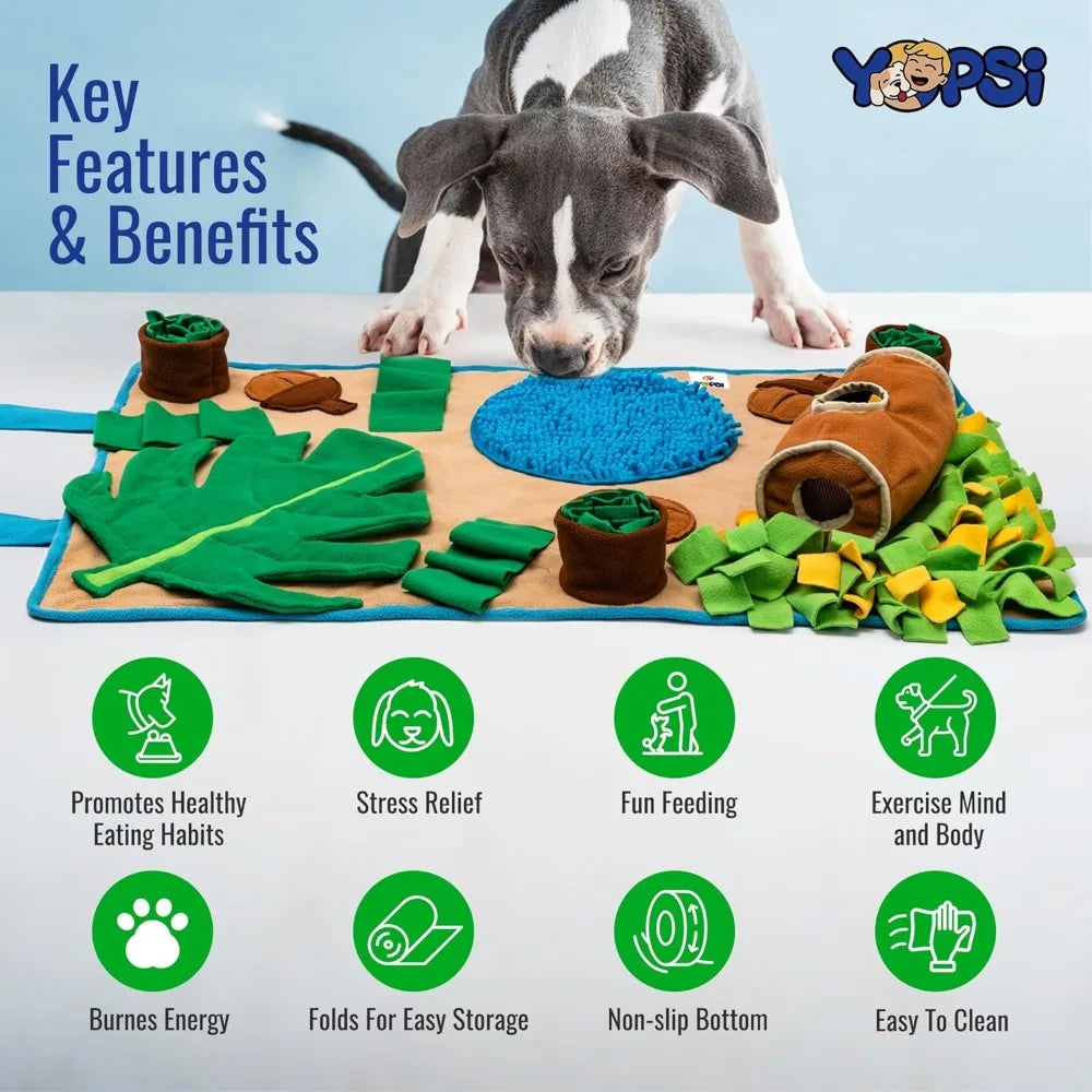 Snuffle Mat for Dogs Large Breed 39.4''x23.6''- Interactive Dog Toys for Boredom - Sniff mat - Mental Stimulation - Enrichment T