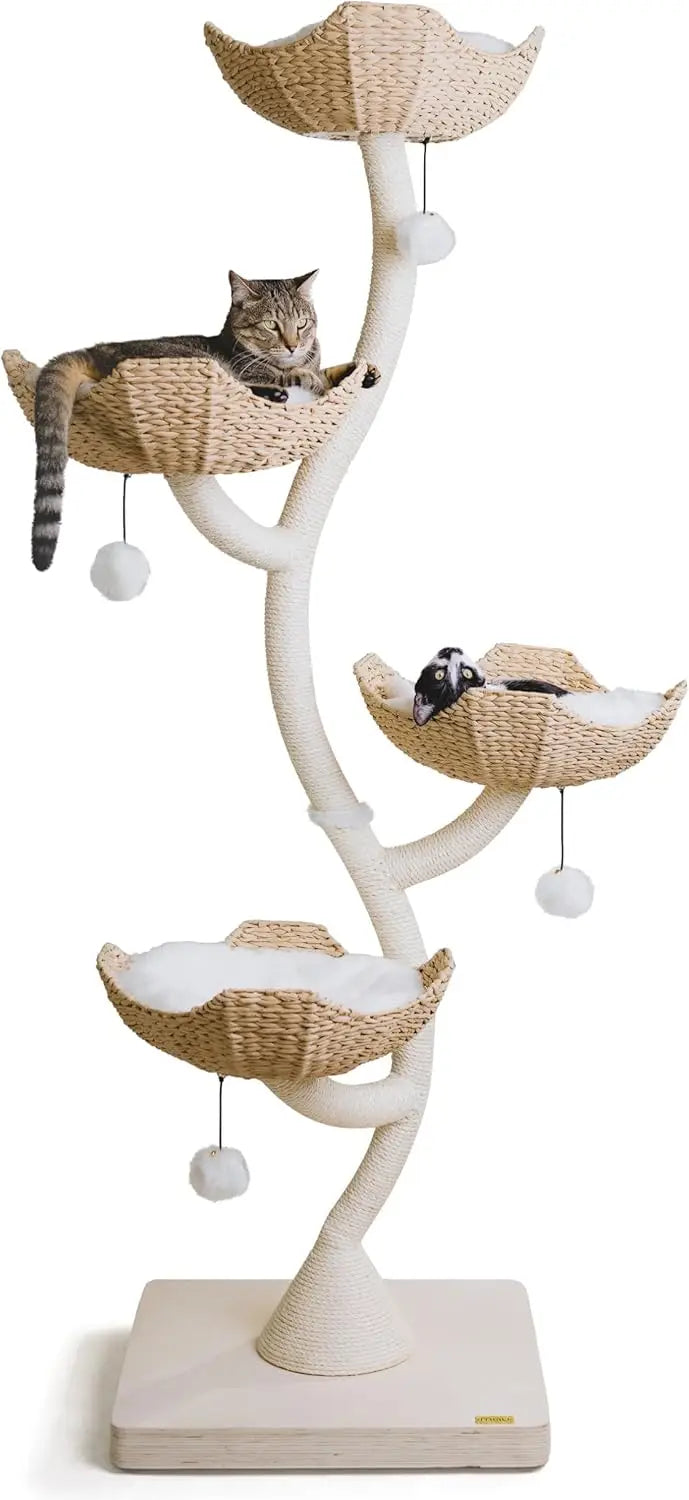 73"Tall Modern Cat Tree Scratching Tower for Large Cats, Scratching Post Condo, Cat Tower for Multiple Cats,Factory Direct Sales
