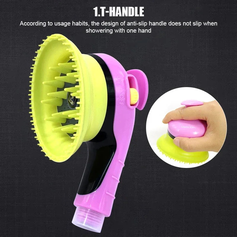 Pet Combing Massage Shower Head Bath Brush Dogs Cats Shower Shower Comb Pet Washing Supply Accessories Sprinkler Animal Dog Wash