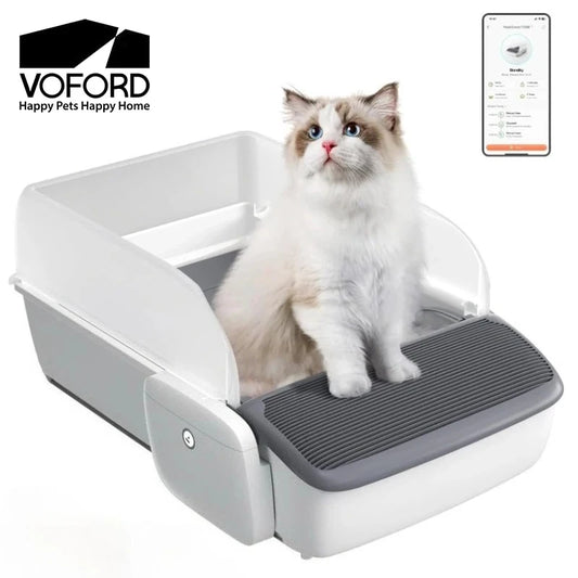 Automatic Self-Cleaning Cat Litter Box Odor-Free Oversized Intelligent Cat Toilet Large Semi-Enclosed Cat Sandbox Pet Supplies