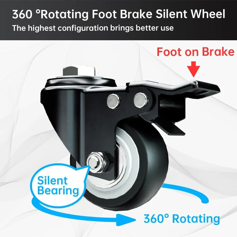 48 Inch Heavy Duty Dog Crate with Wheels, Folding Metal Big Dog Cage for Large and Medium Dogs, Extra Large XL XXL Indestructibl