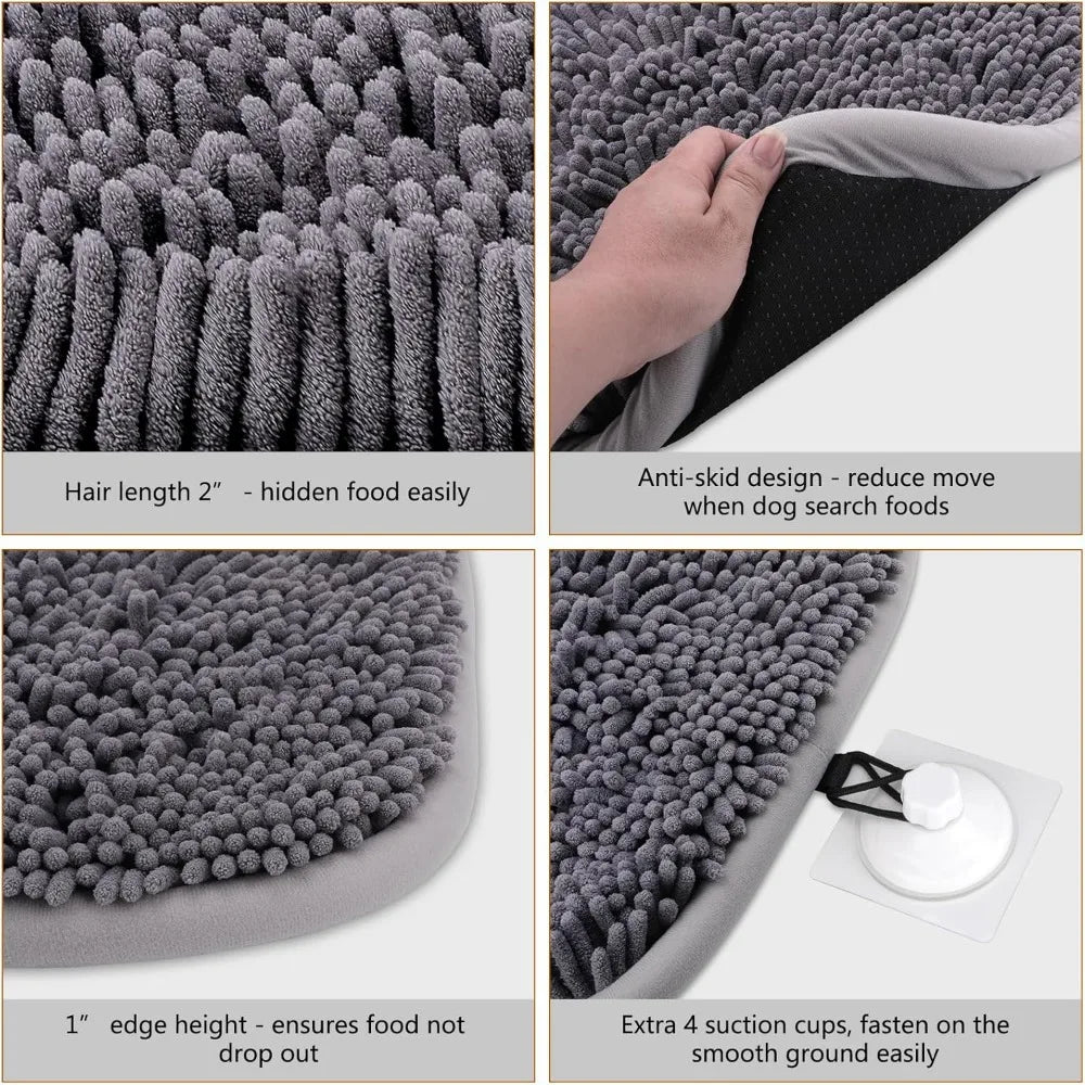 Snuffle Mat for Dogs, 20'' x 28'' Dog Sniffing Interactive Feeding Game Boredom, Puzzle Toys Encourages Natural Foraging Skills