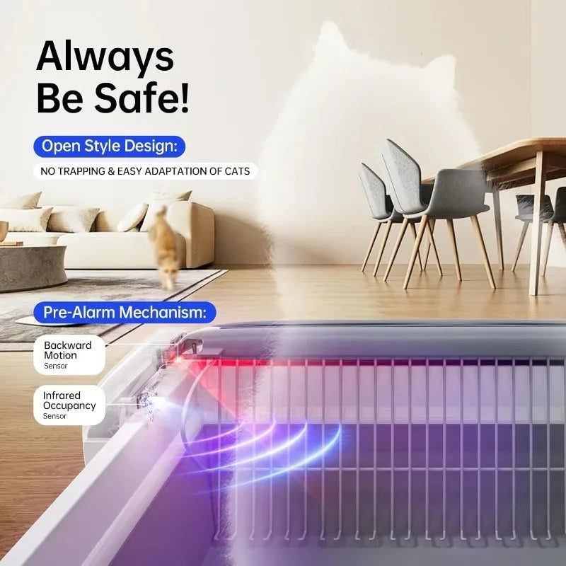 Automatic Self-Cleaning Cat Litter Box Odor-Free Oversized Intelligent Cat Toilet Large Semi-Enclosed Cat Sandbox Pet Supplies