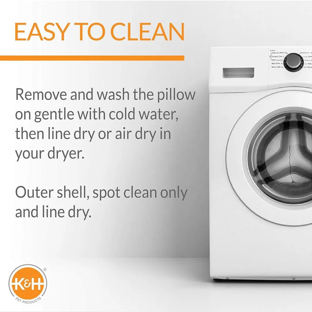 K&H Pet Products Heated Cat Bed for Large Cats, Thermo-Kitty Mod Dream Pod Heated Cat Cave Tent House Bed for Indoor, Warming, W