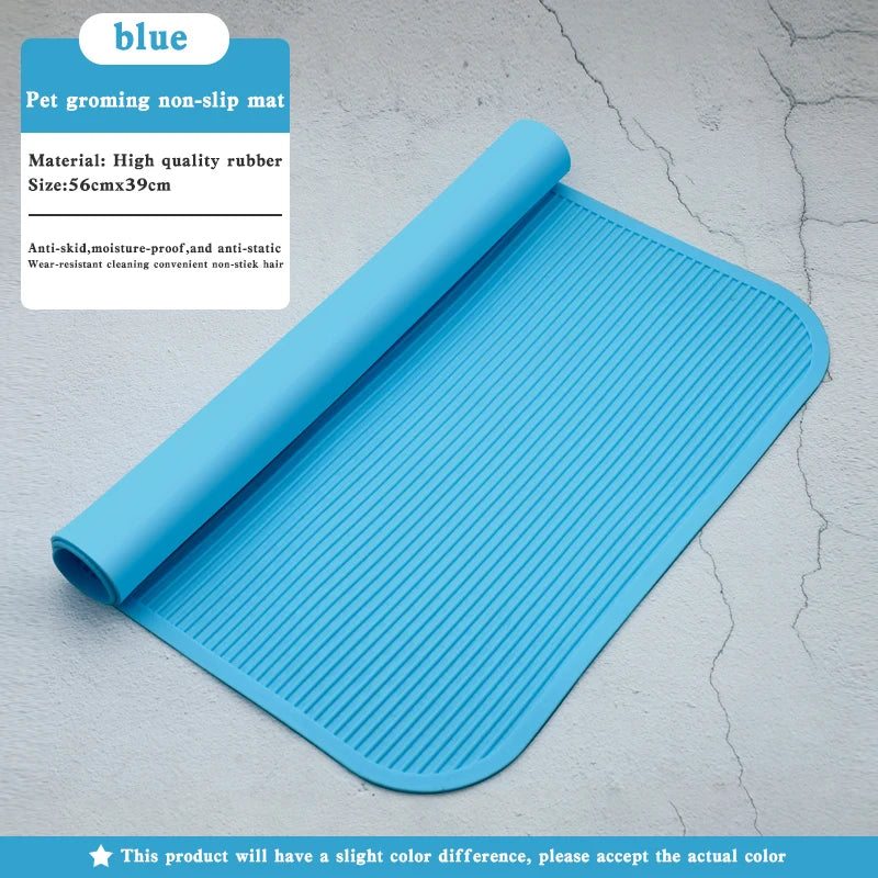 Non-Slip Rubber for pet Grooming and Bathing Mat - Durable Training Table for Dogs & Cats, Anti slip pad for beauty table