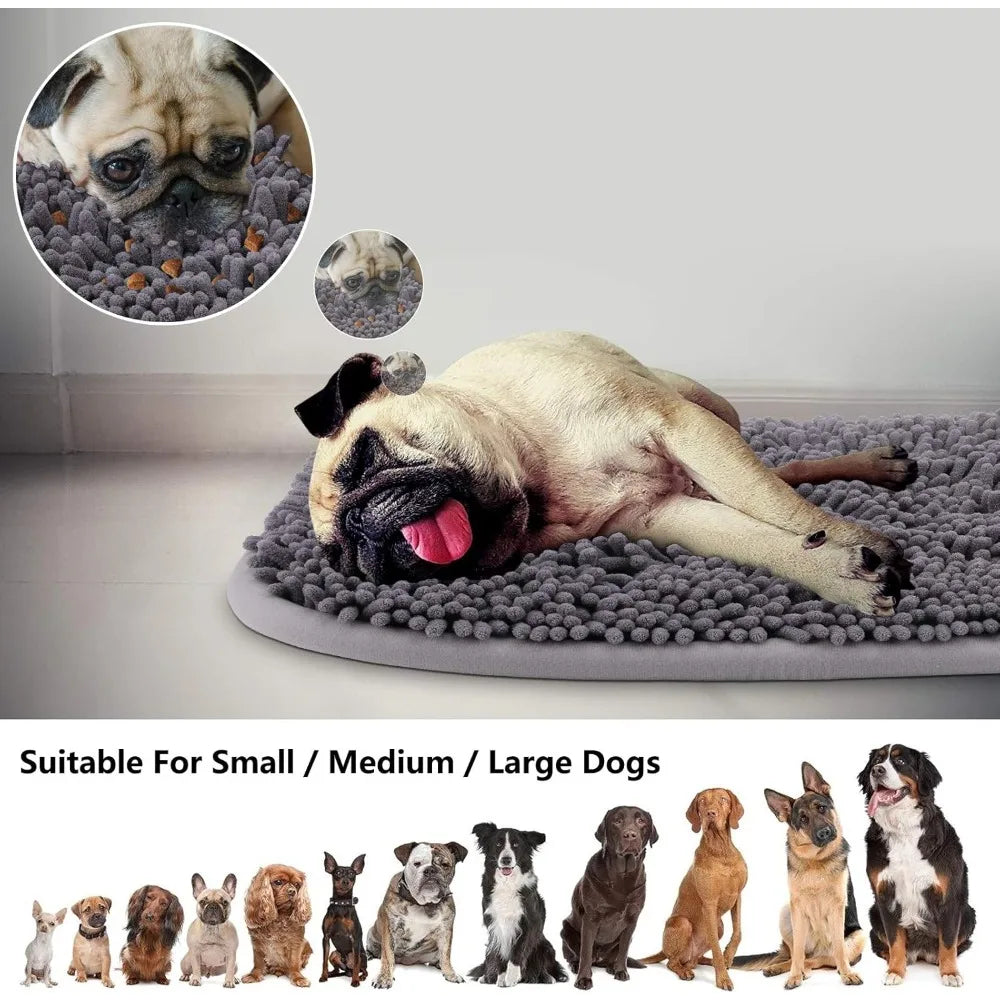 Snuffle Mat for Dogs, 20'' x 28'' Dog Sniffing Interactive Feeding Game Boredom, Puzzle Toys Encourages Natural Foraging Skills