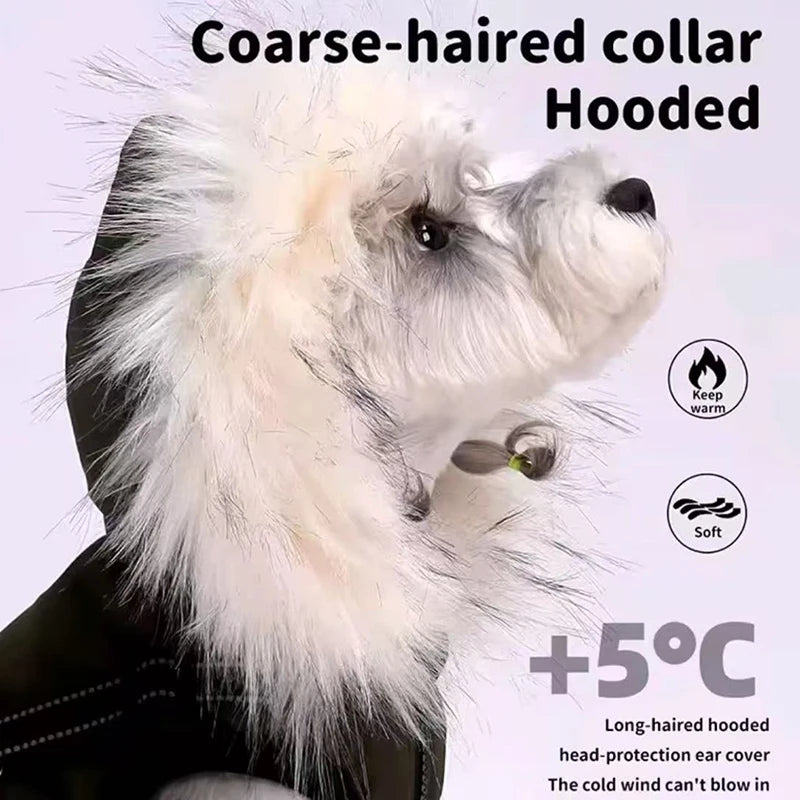 New Pet Dog Winter Warm Coat Fleece Hooded Puppy Jacket Plush  Warm Cotton Vest Autumn Winter Clothing For Dogs Cats Clothes