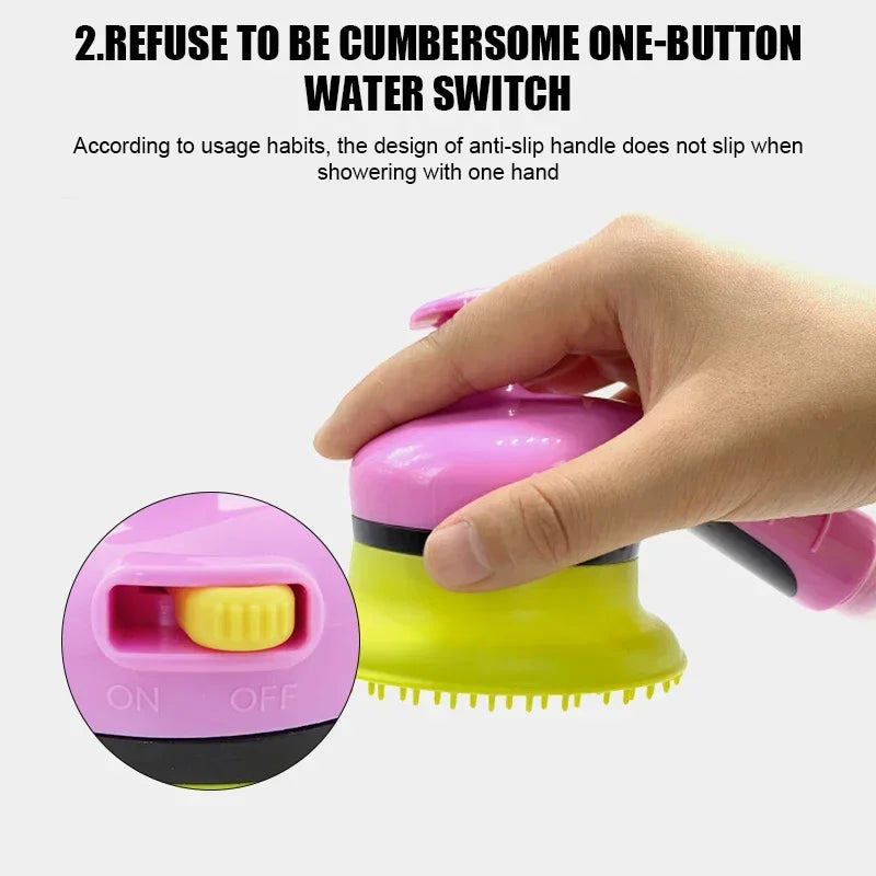 Pet Combing Massage Shower Head Bath Brush Dogs Cats Shower Shower Comb Pet Washing Supply Accessories Sprinkler Animal Dog Wash